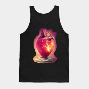 Abstract heart drawing Tank Top